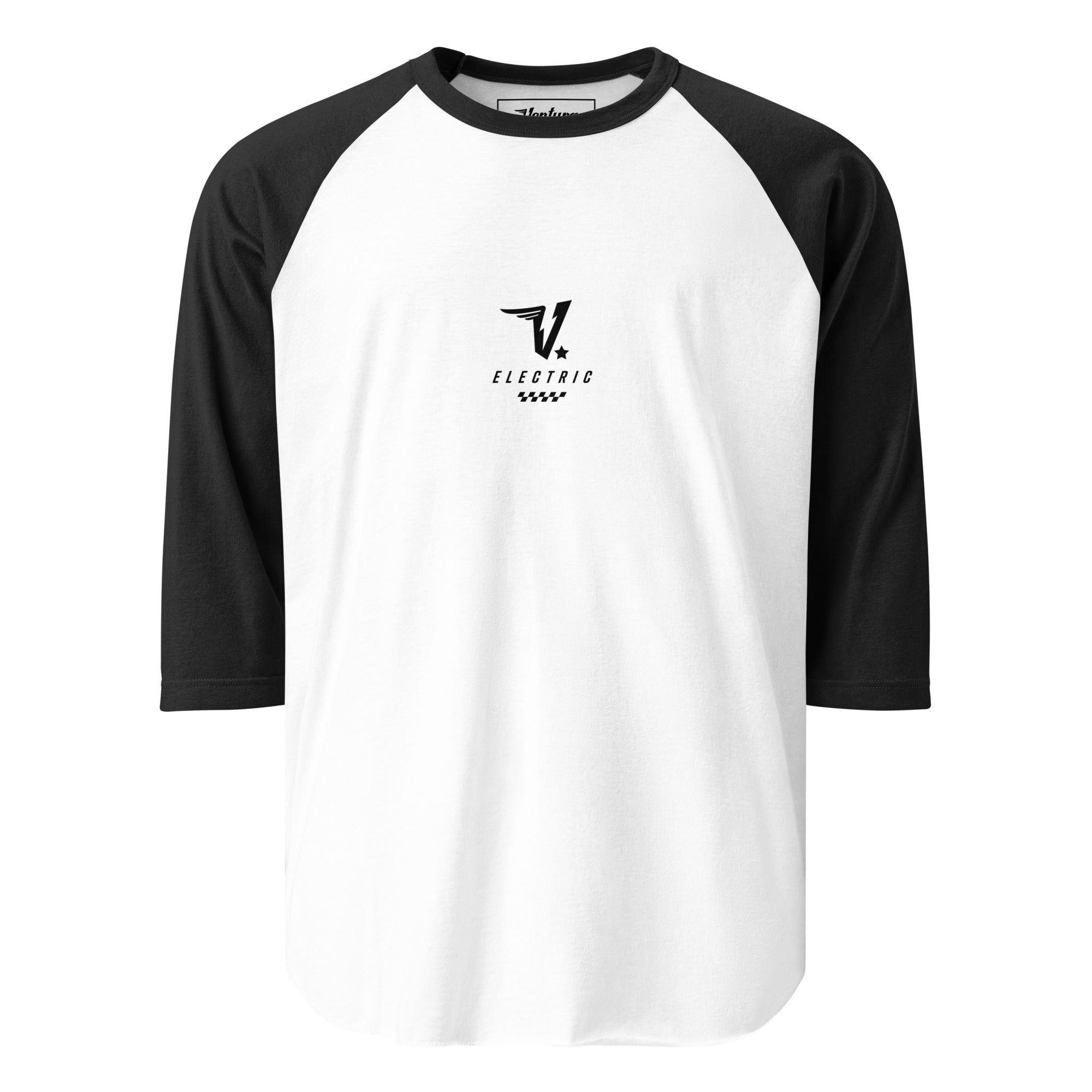 V Electric 3/4 sleeve raglan shirt